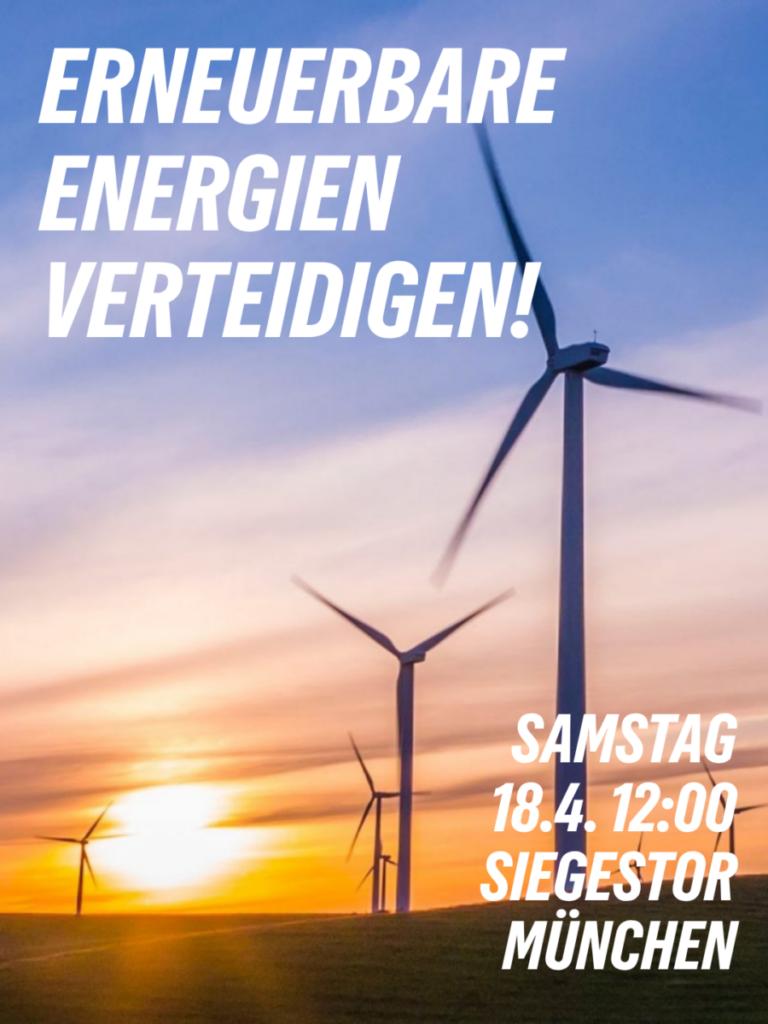Demo: Erneuerbare Energien verteidigen!