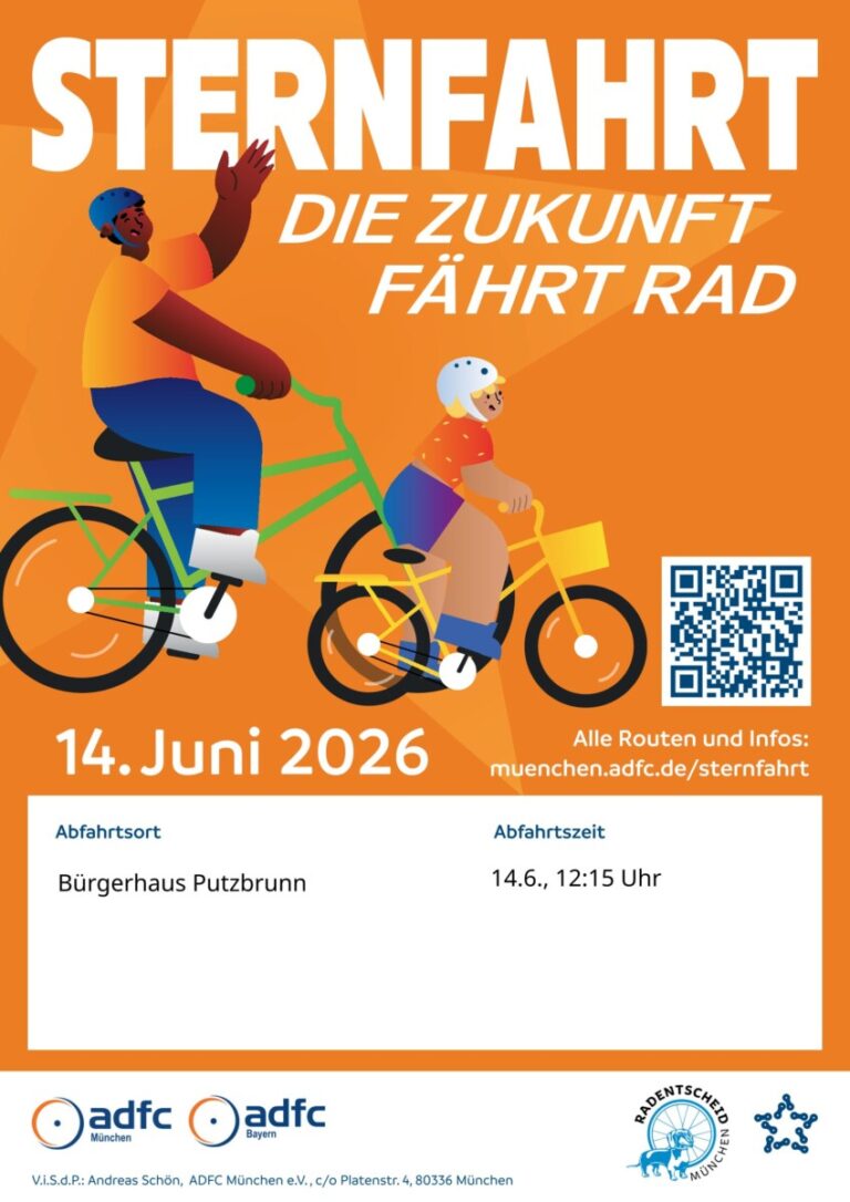 Große Radsternfahrt am Sonntag, 14.6.2026